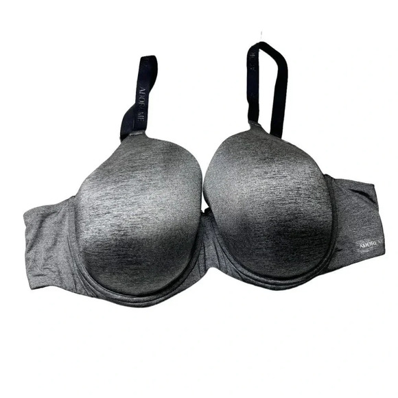 Adore Me Black & Gray Underwire Bra Women's Plus Size 42C - Picture 2 of 6